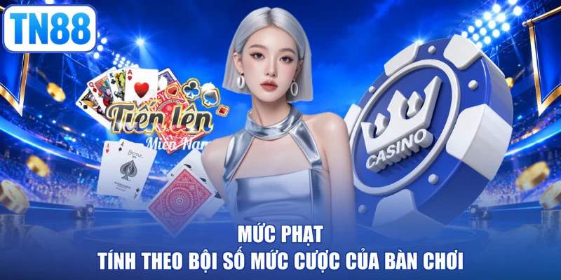 Mức phạt tính theo bội số mức cược của bàn chơi
